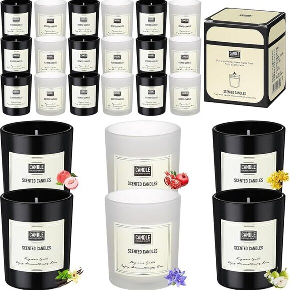 36 Pcs Christmas Candles Bulk Candles for Home Scented Candles Gift Set